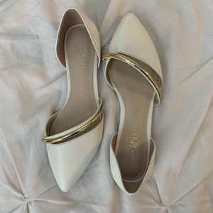 dressy white flat shoes